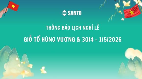 THÔNG BÁO LỊCH NGHỈ LỄ GIỖ TỔ HÙNG VƯƠNG VÀ LỄ 30/04 - 01/05/2026